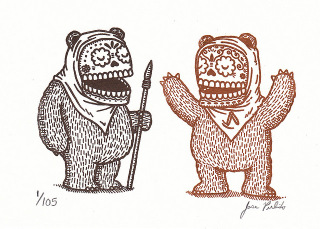 Illustration for article titled Scifi and fantasy characters shed their skin for the Day of the Dead